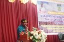 Sekda Deiyai Elimelekh Edowai, S.Sos memberikan sambutan sekaligus membuka Musrenbang Otsus di Aula sekwan, Kamis, 22 Mei 2025.