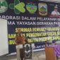 Bupati Deiyai, Melkianus Mote, ST, memberikan sambutan saat membuka seminar dan pengobatan gratis HIV/AIDS di SMK Kesehatan Deiyai, Senin (30/6/2025).