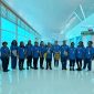 Pengurus Dekranasda Kabupaten Deiyai saat tiba di Balikpapan untuk mengikuti HUT Dekranasda ke-45, 8 Juli 2025.