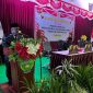 Bupati Deiyai Melkianus Mote bersama saat memberikan sambutan pada Rapat Paripurna Pengucapan Sumpah/Janji DPRK Deiyai Jalur Otsus di Aula Sekwan, Rabu (15/7/2025).