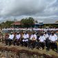 Wakil Bupati Ayub Pigome bersama kepala-kepala OPD mengikuti acara pembukaan Pameran Seni dan Kreativitas siswa di halaman SMAK Aweidabi Deiyai pada 13 Agustus 2025.