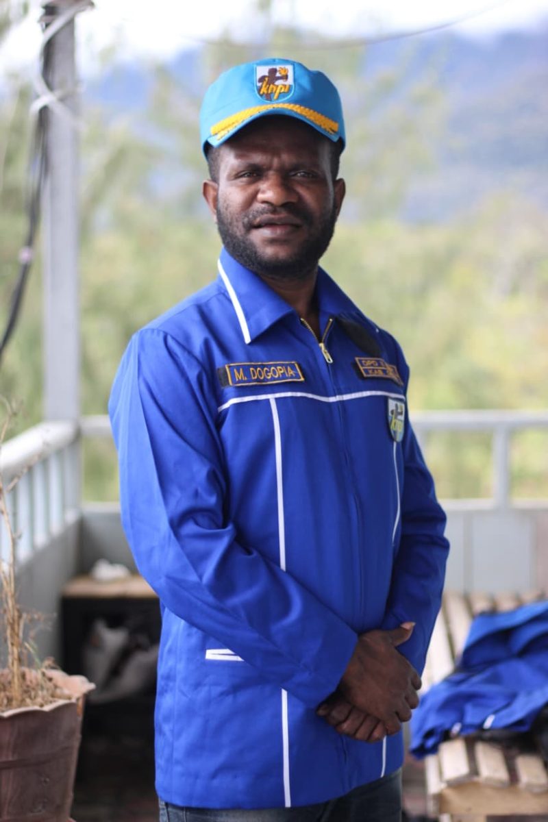 Melison Dogopia Ketua KNPI Kabupaten Deiyai, Papua Tengah. 
