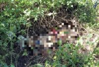 Petugas kepolisian mengevakuasi jenazah bocah perempuan yang ditemukan di pesisir Pantai PLTMG Kalibobo, Nabire, Papua Tengah, Sabtu (2/8/2025).