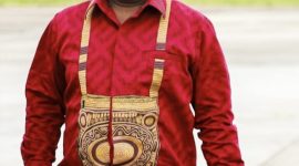 Ketua Asosiasi Bupati Papua Tengah, Melkianus Mote, saat menyampaikan harapan dukungan CSR PT Freeport Indonesia untuk pembangunan di delapan kabupaten Papua Tengah.