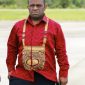 Ketua Asosiasi Bupati Papua Tengah, Melkianus Mote, saat menyampaikan harapan dukungan CSR PT Freeport Indonesia untuk pembangunan di delapan kabupaten Papua Tengah.