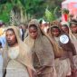 Pelajar Dogiyai saat pentas Budaya di Nabire Papua Tengah. 