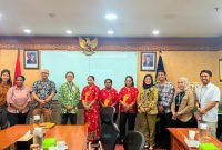 Delegasi Pemkab Deiyai yang dipimpin Staf Dinas Pariwisata, Yolanda Asmuruf (tengah), saat melakukan audiensi dengan perwakilan Kemenparekraf di Jakarta.