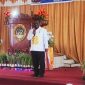 Bupati Deiyai Melkianus Mote, S.T., saat memberikan sambutan di Gedung gereja Kingmi Antiokhia Waghete, 12/09/2025.