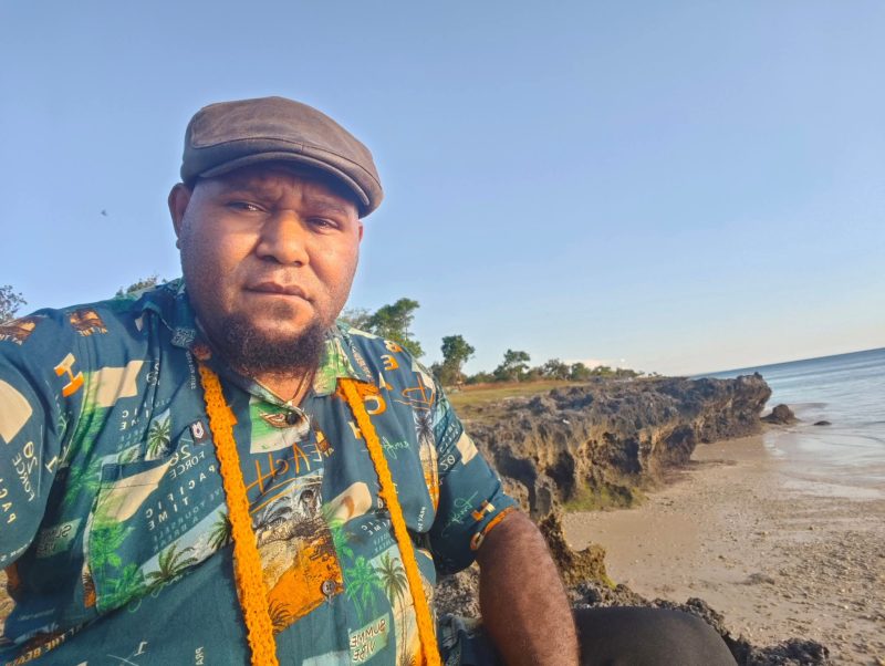 Donatus Mote Salah satu Pemilik Ulayat Lokasi SMP YPPK Waghete II. 