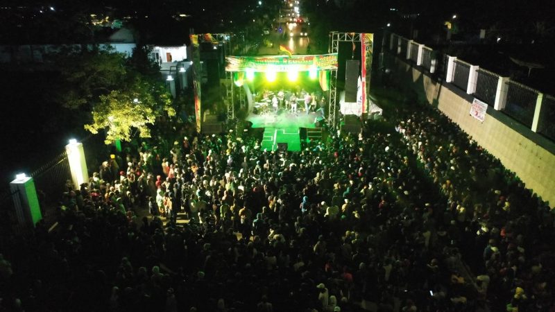 Suasana Konser Musik Reggae di Papua pegunungan pada 19/10/2025. 