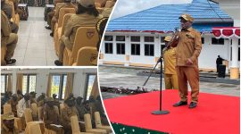 Bupati Melkianus Mote telah menunjuk Asisten II Mesak Pakage, S.Sos, sebagai Ketua Panitia HUT ke-17 Kabupaten Deiyai.