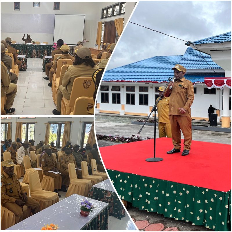 Bupati Melkianus Mote telah menunjuk Asisten II Mesak Pakage, S.Sos, sebagai Ketua Panitia HUT ke-17 Kabupaten Deiyai.