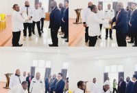 Ketua KPA Provinsi Papua Tengah (kiri) melantik pengurus KPA Kabupaten Deiyai masa bakti 2025-2030 di Aula BKD Deiyai (8/10). 