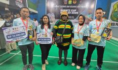 Kabupaten Deiyai Ukir Prestasi Gemilang di Turnamen Badminton Bupati Paniai Cup 4 Open