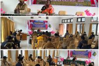 Asisten I, Simon Mote, S.STP, membacakan sambutan Bupati Deiyai, Melkianus Mote, ST, saat membuka Forum Lintas Perangkat Daerah untuk penyusunan RPJMD 2025-2029 di Waghete, Selasa (28/10/2025).