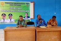 Wakil Bupati Deiyai, Ayub Pigome, S.Sos., secara resmi membuka Sosialisasi Perundang-undangan tentang Pembentukan Kelompok Tani di SMA Negeri 1 Deiyai (27/11).