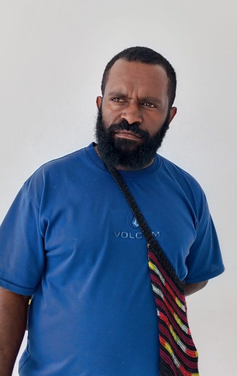 Step Y. Edowai, salah satu pemuda Gereja KINGMI Papua dari Deiyai