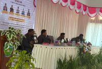 Kelima DPR PT saat menerima aspirasi masyarakat di Aula Sekwan DPRD Kabupaten Deiyai, 2/11/2025. 