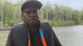 Ernest Kotouki, S.IP ketua Tim Harmonisasi konflik Antara Suku Mee dan Kamoro di Kapiraya dari Deiyai. 