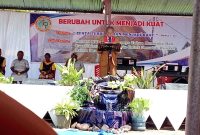 Suasana Ibadah ulang tahun berlangsung di halaman Gedung Gereja KINGMI Efata Nabire Ke 44 Th pada Kamis, 12/3/2026.