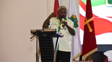Ketua Komda Pemuda Katolik Papua Tengah, Tino Mote. 