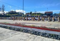 Suasana Apel di halaman kantor Bupati Deiyai pada Senin, 6/7/2026.