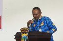 Sekretaris Daerah Ambrosius Eria, S.Pd mewakili bupati menghadiri kegiatan Anev Harkamtibmas yang diselenggarakan polres Deiyai di Aula BKD, Kamis, 9/7/2026.