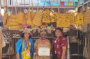 Ketua Dekranasda Kabupaten Deiyai, Fransina Rumbiak Mote, S.KM., M.K.M., dan Tim menerima Piagam Penghargaan sebagai Peserta Pameran HUT ke-46 Dekranas Tahun 2026 di Makassar.