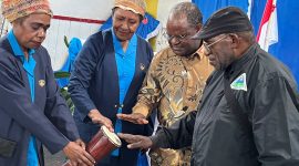 Wakil Bupati Deiyai Ayub Pigome membuka Konfercab IV WKRI Paroki St. Yohanis Pemandi Waghete di Waghete, Rabu (6/8/2026).