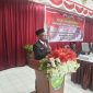 Bupati Deiyai, Melkianus Mote, menyampaikan tanggapan terhadap pandangan umum Fraksi PKB dalam rapat paripurna pembahasan Raperda Perubahan APBD Tahun Anggaran 2026 di Aula Sekretariat DPRK Deiyai, Kamis (13/8/2026).