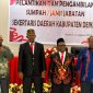 Foto bersama Ketua DPRD Gregorius Mote, Sekda yang baru dilantik Abrosius Eria, S.Pd, Bupati Deiyai Melkianus Mote, ST dan Wakil Ayub Pigome usai pelantikan dan pengambilan sumpah janji, Sabtu, 22/8/2026