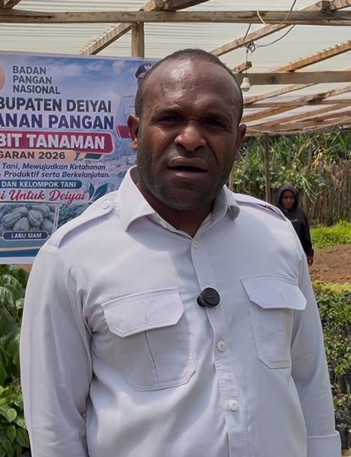 Kepala Dinas Ketahanan Pangan Kabupaten Deiyai, Mando Mote, S.IP.