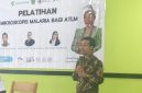 Dr. Lalu Guntur Payasan, MH.Kes saat memberikan sambutan mewakili narasumber di Aula Pertemuan Dinkes, Rabu, 2/9/2026 (Doc.SB). 