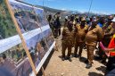 Gubernur Papua Tengah Meki Fritz Nawipa, S.H. bersama Bupati Deiyai Melkianus Mote, S.T. dan rombongan meninjau progres pembangunan Galeri Budaya Deiyai di Kampung Waghete I, Selasa (8/9/2026).