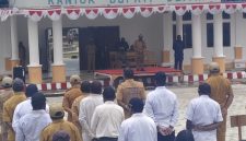 CPNS, P3K, THK2 dan tenaga kontrak mengikuti apel gabungan di halaman Kantor Bupati Deiyai, Senin (21/9/2026).