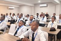 Suasana pelaksanaan Diklat Pembentukan Jabatan Fungsional Auditor Ahli Pertama bagi 25 peserta Orang Asli Papua (OAP) asal Kabupaten Deiyai di Hotel Carmel, Nabire, Papua Tengah. 